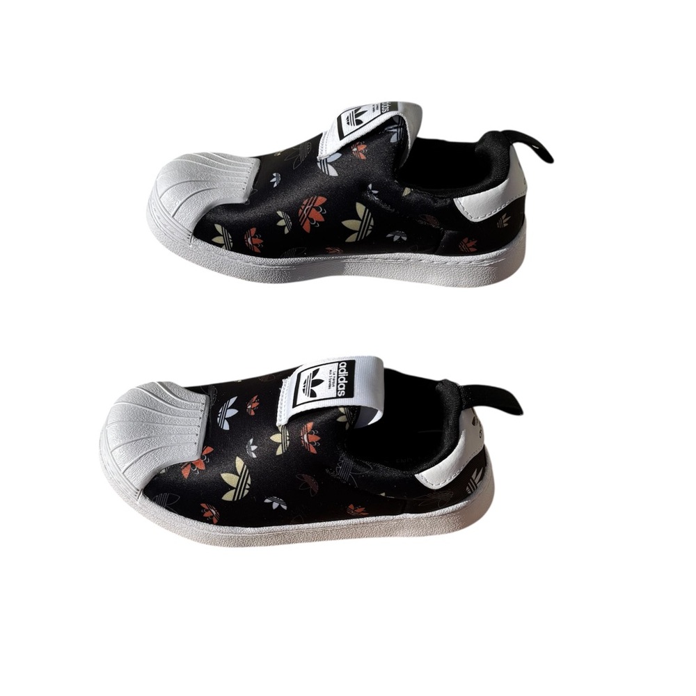 Adidas Kids Superstar 360 Low Repeat Logo - Black - GX1868  Size 13K